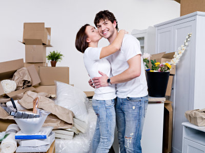 Happy young couple staying together in their new common flat and kissing Profile Photos of Storage Emerson Park Ltd. 116 North End Road - Photo 3 of 6 Happy young couple staying together in their new common flat and kissing Profile Photos of Storage Emerson Park Ltd. 116 North End Road - Photo 3 of 6