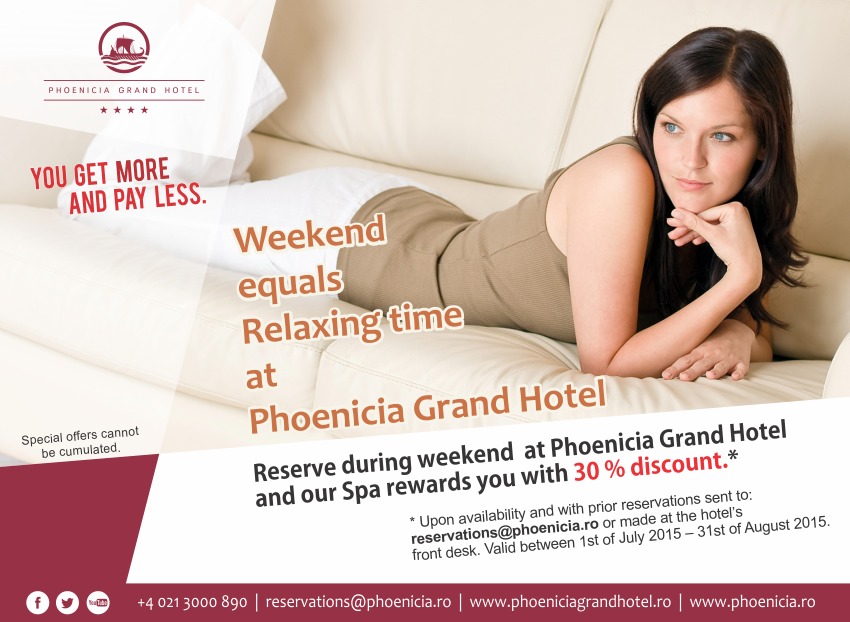  Pricelists of PHOENICIA GRAND HOTEL Alexandru Serbanescu Blvd., No.87, District 1 - Photo 12 of 14