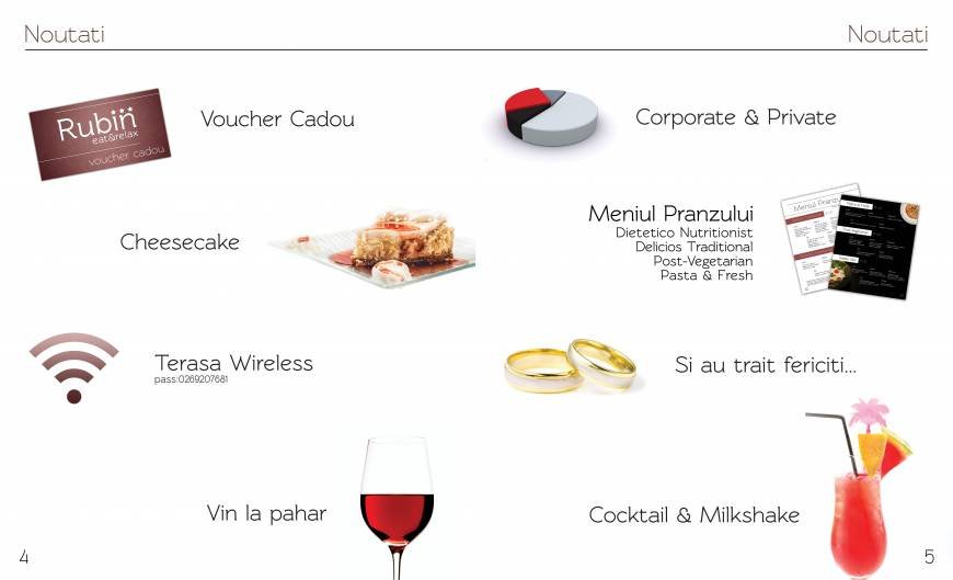  Pricelists of Restaurant Rubin Piata Crisan Nr 7C - Photo 2 of 14