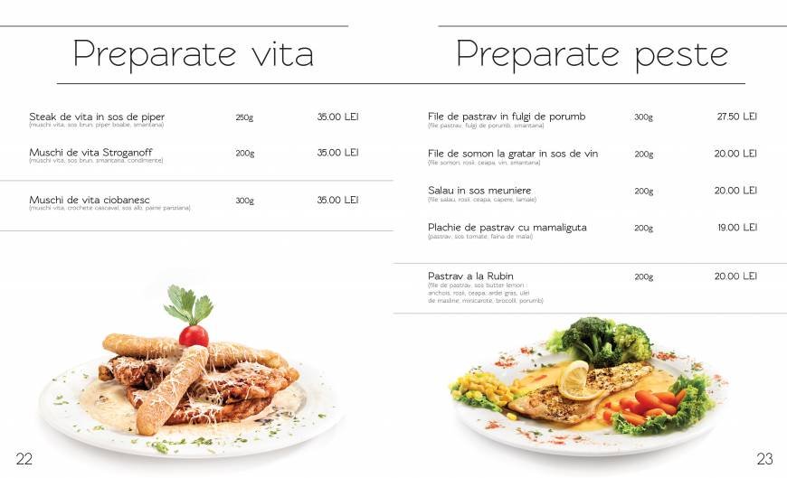  Pricelists of Restaurant Rubin Piata Crisan Nr 7C - Photo 5 of 14