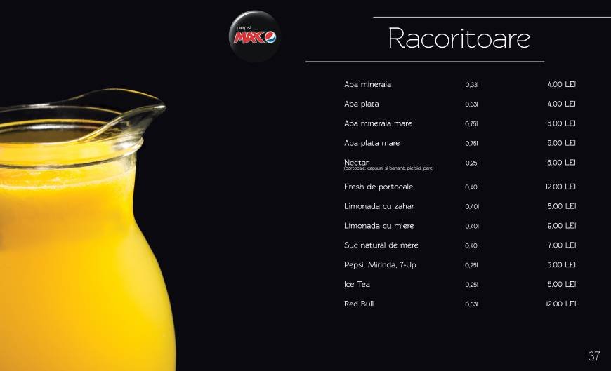  Pricelists of Restaurant Rubin Piata Crisan Nr 7C - Photo 9 of 14