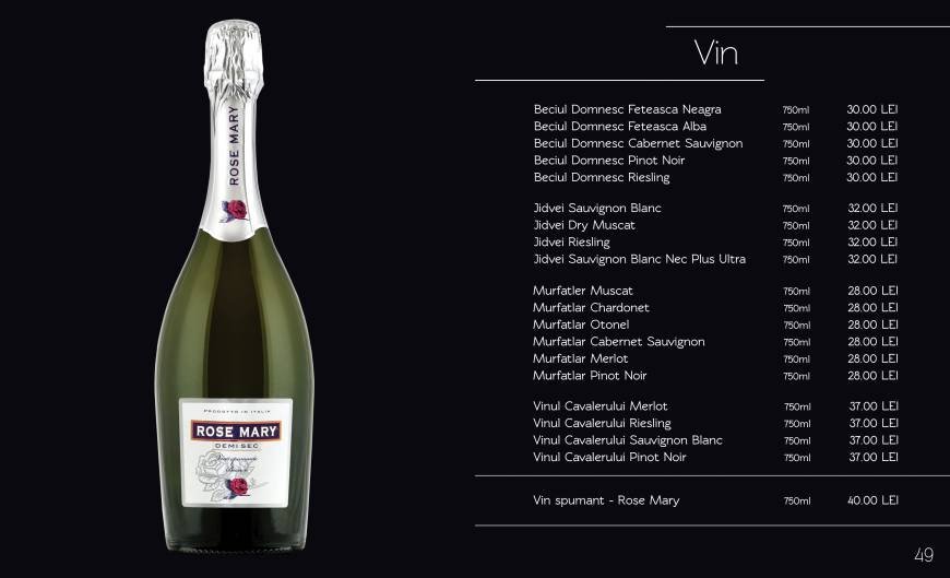  Pricelists of Restaurant Rubin Piata Crisan Nr 7C - Photo 12 of 14