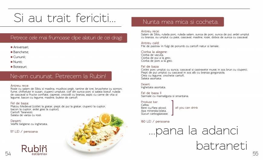  Pricelists of Restaurant Rubin Piata Crisan Nr 7C - Photo 13 of 14
