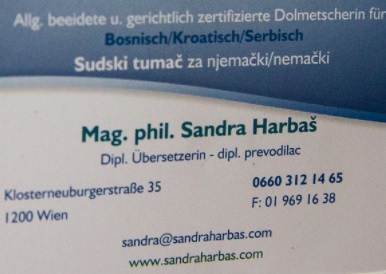  Profile Photos of Ãœbersetzungen Deutsch-Bosnisch und Bosnisch-Deutsch - Sandra Harbas Sandra Harbas Klosterneuburger Str. 35/3 - Photo 1 of 1