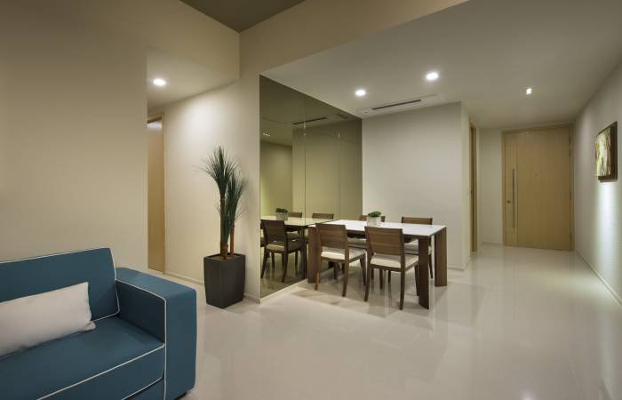 A minimalist approach for the dining area to make it more spacious. Penthouse Elliot at the East Coast by Leonard Chung of Rezt & Relax Interior 33 Ubi Avenue 3 #02-09 Vertex Tower B - Photo 1 of 5 A minimalist approach for the dining area to make it more spacious. Penthouse Elliot at the East Coast by Leonard Chung of Rezt & Relax Interior 33 Ubi Avenue 3 #02-09 Vertex Tower B - Photo 1 of 5