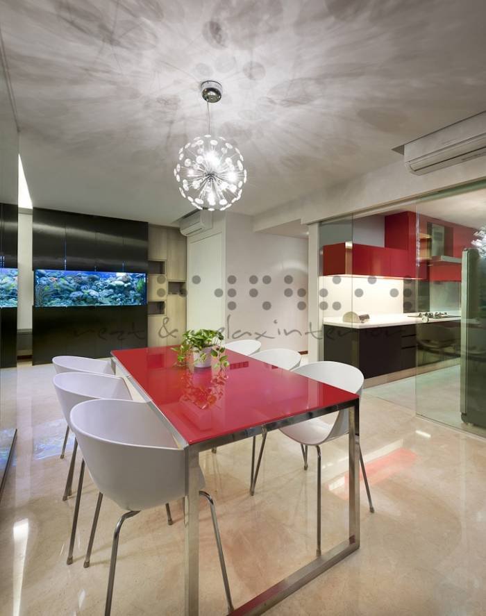 The dining area is very simple and neat yet the red accent makes it interesting and very modern. Condo - Edelwiss Park of Rezt & Relax Interior 33 Ubi Avenue 3 #02-09 Vertex Tower B - Photo 4 of 6 The dining area is very simple and neat yet the red accent makes it interesting and very modern. Condo - Edelwiss Park of Rezt & Relax Interior 33 Ubi Avenue 3 #02-09 Vertex Tower B - Photo 4 of 6