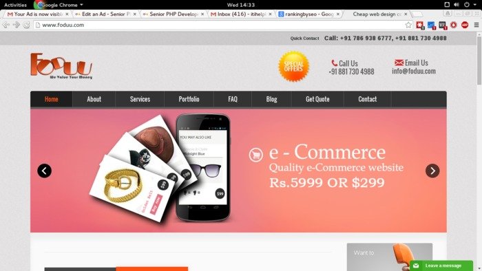  New Album of FODUU Web design company Indrapuri,Bhanwarkuan Indore,India - Photo 1 of 1