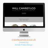 Will Cawrey and Co Website Design and Development, Amber Phillips Design, Chelmsford