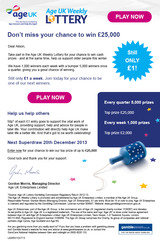 Age UK email design Amber Phillips Design 66 The Vineyards 
