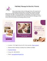 Glen Iris Massage, Glen Iris