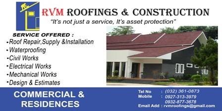  Profile Photos of RVM Roofings and Construction 52 Alley 2, Hidden Plains Subdivision, Borbajo Street, Brgy Talamban - Photo 1 of 1