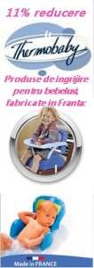 -11% Thermobaby - Produse de ingrijire pentru bebelusi fabricate in Franta: http://www.bebelusultau.ro/marca.php?marca=Thermobaby.<br />
Promotia lunii octombrie este valabila pana la sfarsitul lunii. www.bebelusultau.ro STR DRISTOR NR 108-110, sector 3 