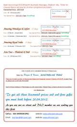 Menus & Prices, DLI Travel, Kocmyrzow 