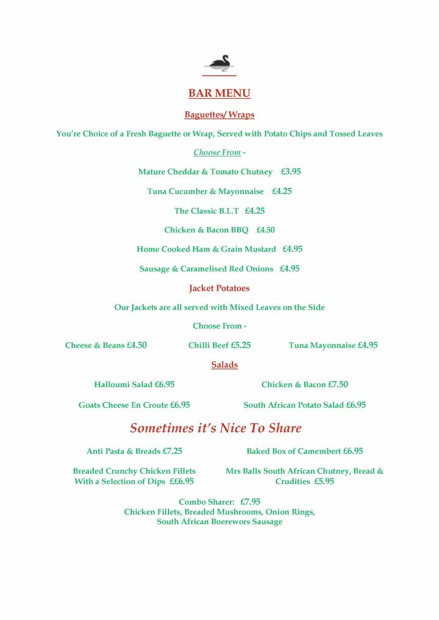  Pricelists of Gillingham Swan Restaurant The Swan Inn and Motel Loddon Road Gillingham  - Photo 4 of 6