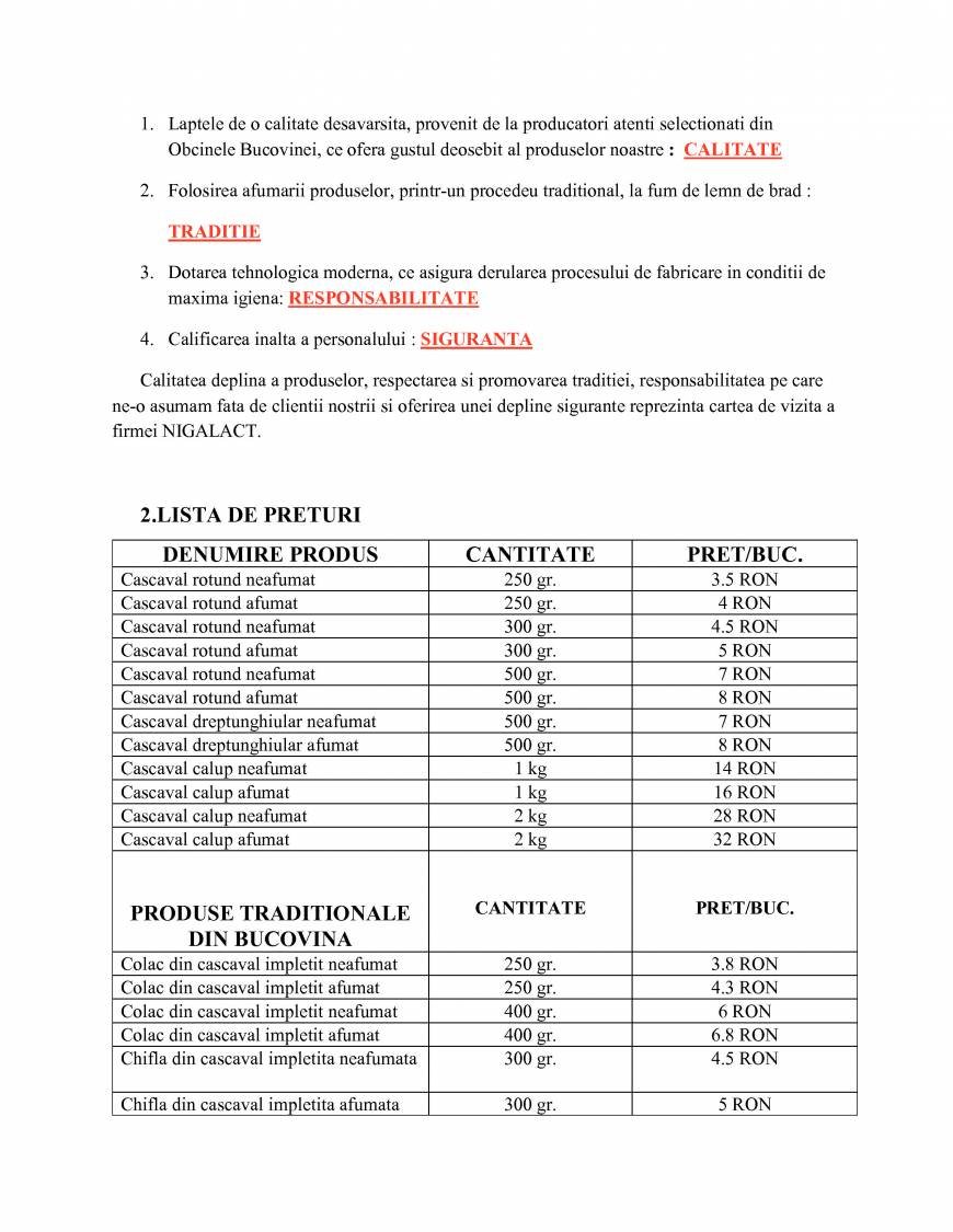  Pricelists of NIGALACT Com. Frumosu, jud.Suceva - Photo 6 of 8