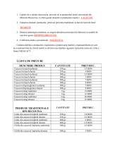 Menus & Prices, NIGALACT, Campulung-Moldovenesc