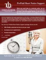Menus & Prices, Thistlecreek Health Care Ltd., Oakville