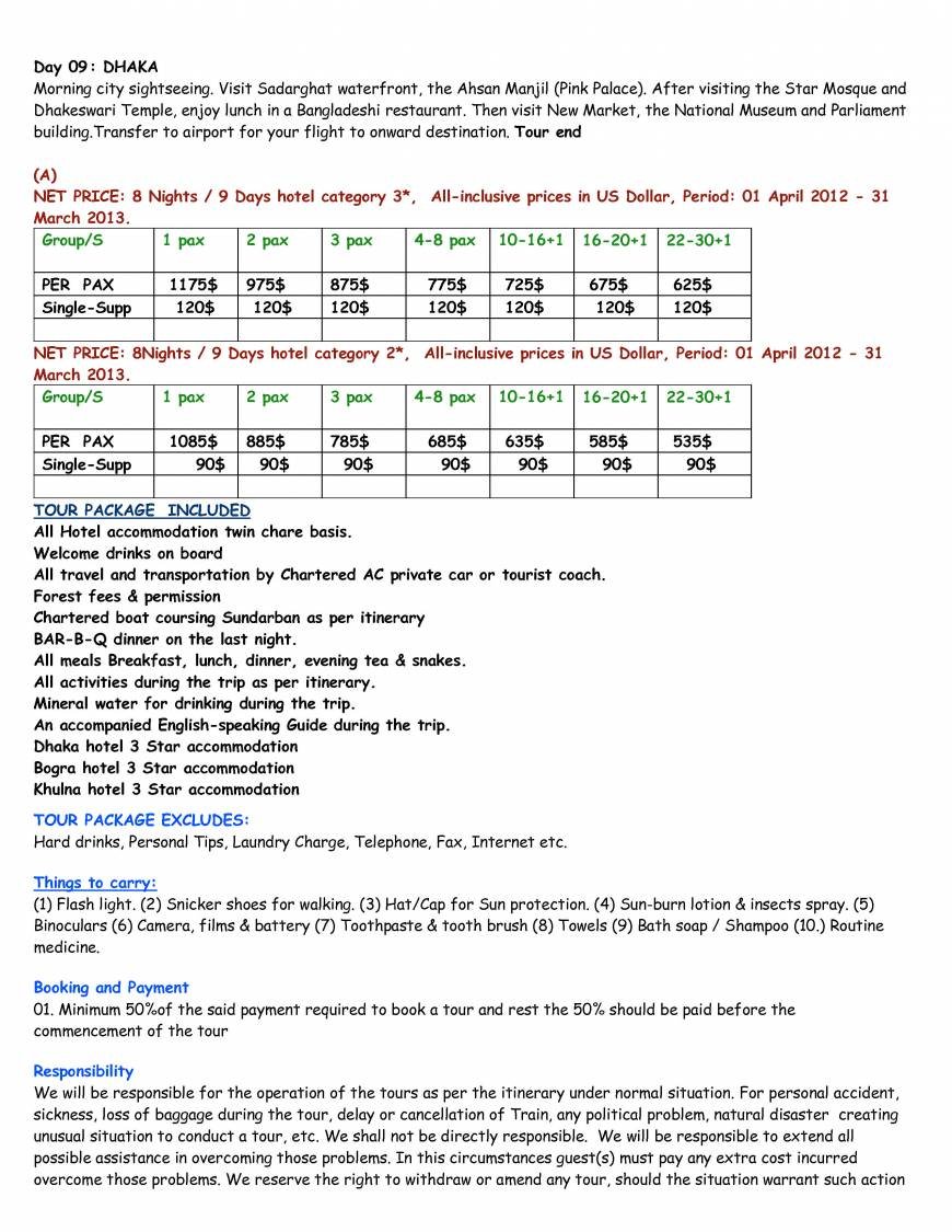  Pricelists of Travelers Add Tours Ga-25/2B shahjadpur, Gulshan Dhaka-1212 - Photo 26 of 32