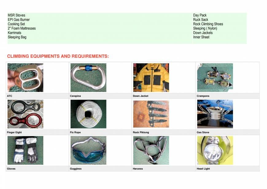  Pricelists of Asian Expedition Pvt. Ltd. Thamel, Kathmandu, Nepal - Photo 11 of 25