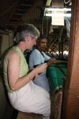 Weaving lessons, Kerala Connections Ltd, Horsmonden
