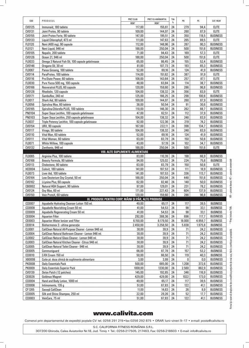  Pricelists of Radiance amoroseanu@gmail.com - Photo 2 of 2