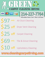Green Carpet Cleaning Irving, Irving