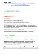 Menus & Prices, CONTUR TRAVEL, Constanta