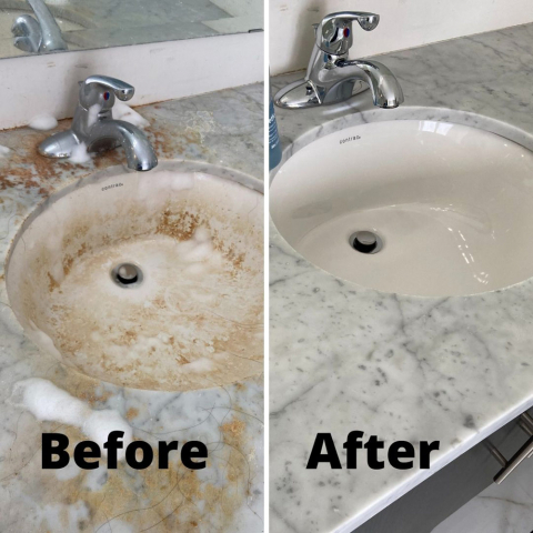 Sink cleaning before & after Before & After Photos of Now It's Clean 155 Beecroft Road - Photo 4 of 4