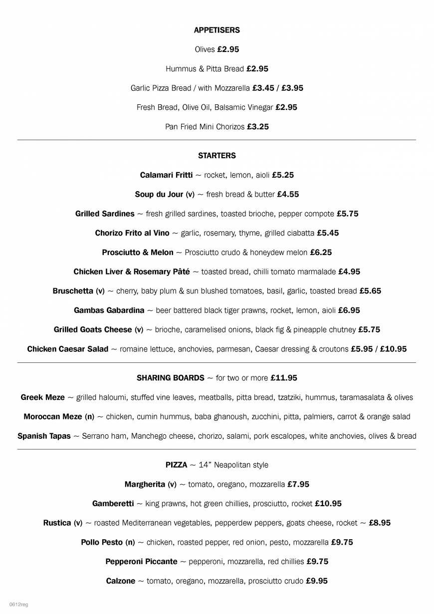  Pricelists of Ego Mediterranean Restaurant -Lytham 3-5 Pleasant Street - Photo 11 of 20