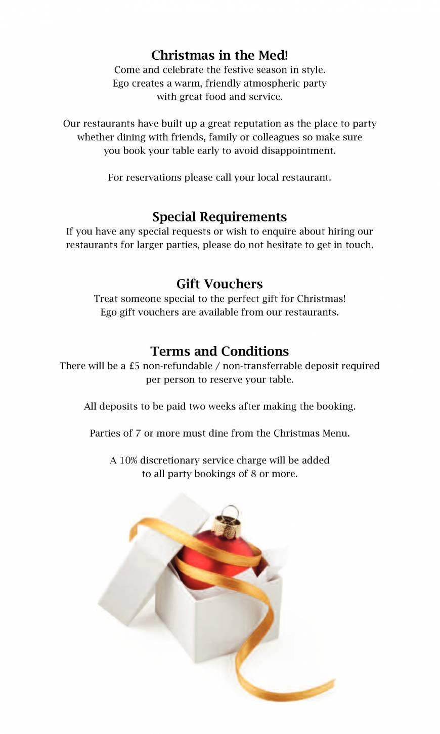  Pricelists of Ego Mediterranean Restaurant -Lytham 3-5 Pleasant Street - Photo 3 of 20