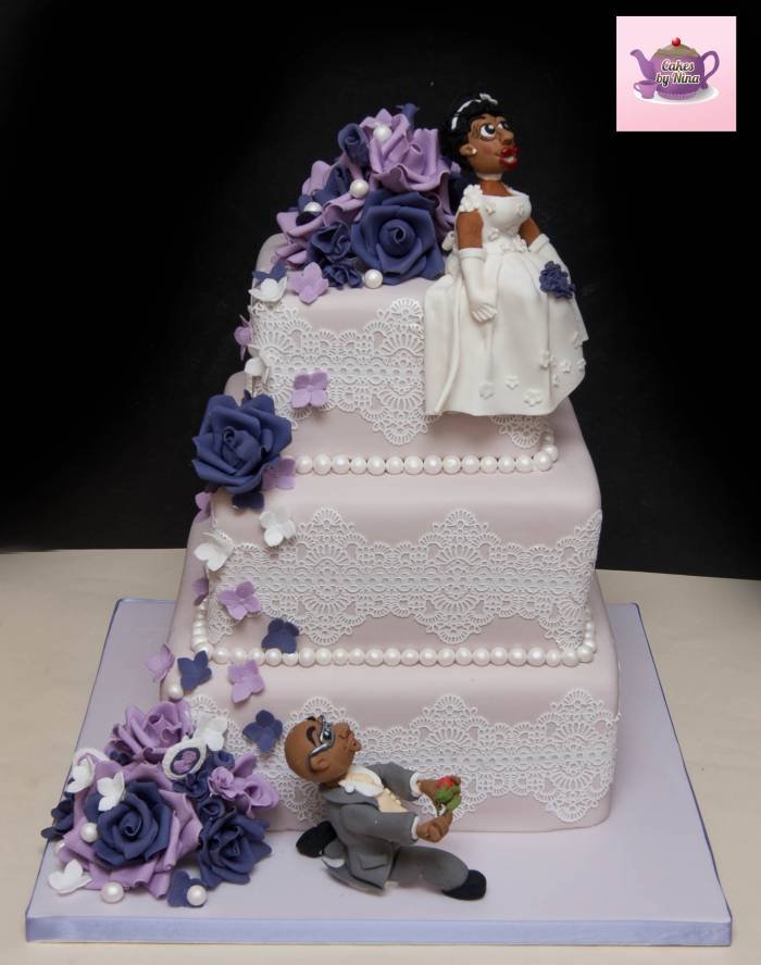 Handmade sugar models and flower embellishments wedding cake Profile Photos of Cake by Nina 23 Brackendale Road - Photo 4 of 23