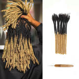 Human Hair Locs Extensions â€“ Tips Ombre â€“ Color #T1B/27 loxlocs 1222 West Camile Street 