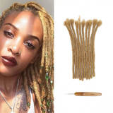 Human Hair Locs Extensions â€“ Honey Blonde â€“ Color #27 loxlocs 1222 West Camile Street 