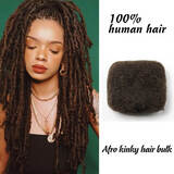 Afro Kinky Human Hair â€“ Dark Brown â€“ Color #4 loxlocs 1222 West Camile Street 