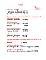 Menus & Prices, Body Siluette, Bucharest