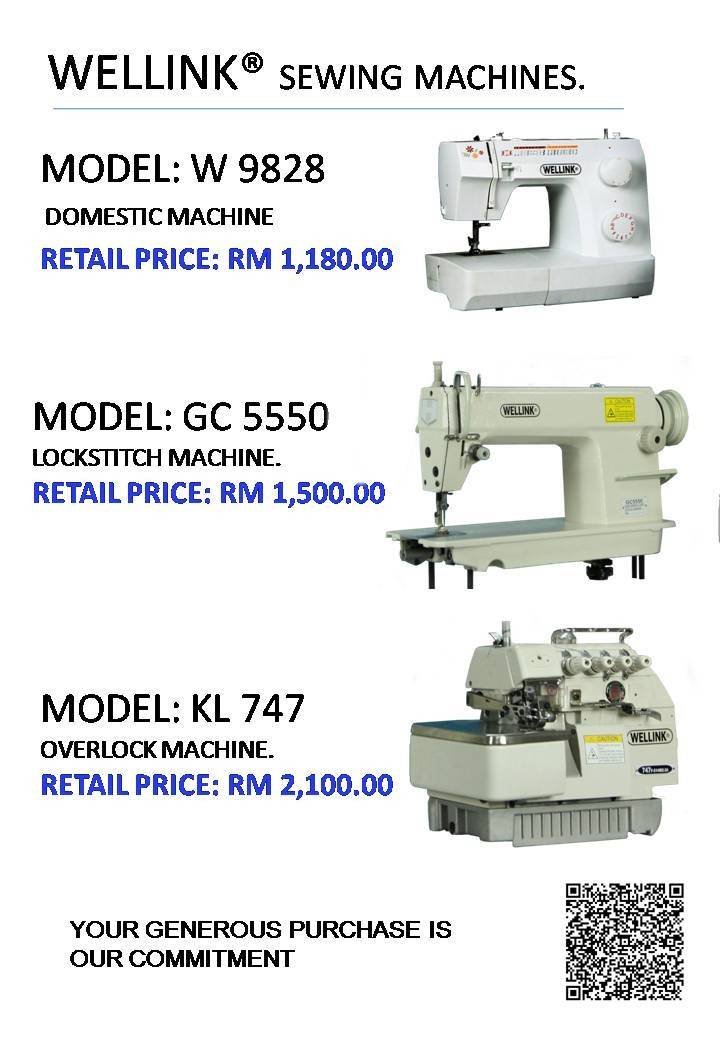  Pricelists of wellink sewing machine trading 16, Gr.Flr., Jalan PSK 4, Pusat Perdagangan Seri Kembangan, - Photo 1 of 1