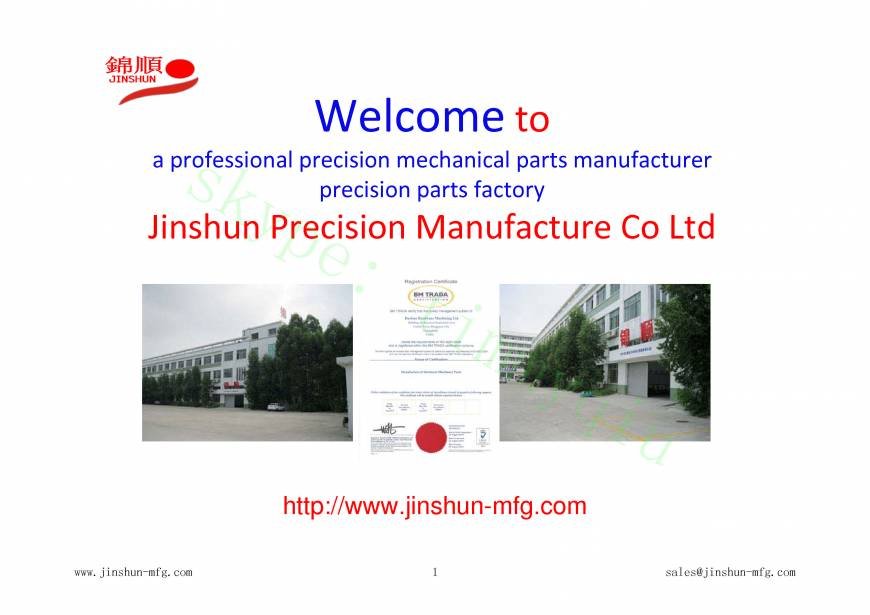 Pricelists of Jinshun Precision Manufacture Co Ltd Building A1, Baoanwei Industrial Area, - Photo 1 of 10