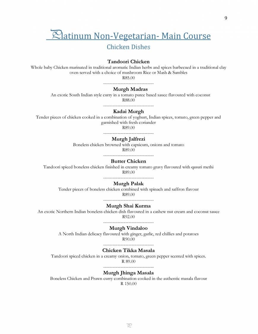  Pricelists of Pride Of India 22 Groenkloof Plaza , 43 Goerge Storrar Drive - Photo 15 of 15