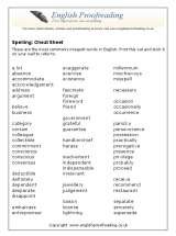 English Proofreading, Edinburgh
