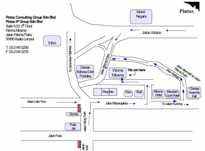 PINTAS IP GROUP<br />
Location Map Profile Photos of PINTAS IP GROUP 6th Floor, Wisma Mirama - Photo 4 of 5
