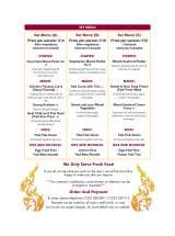 Menus & Prices, Royal Siam Thai Restaurant, Dartford