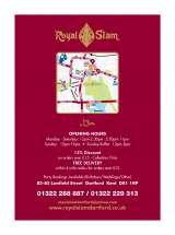 Menus & Prices, Royal Siam Thai Restaurant, Dartford