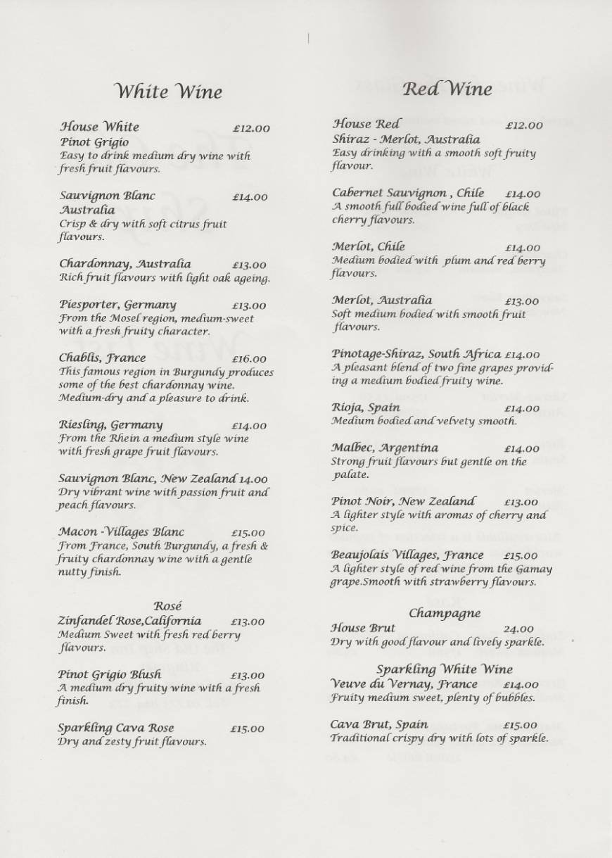  Pricelists of The Old Ship Inn Uckfield Road  - Photo 1 of 2