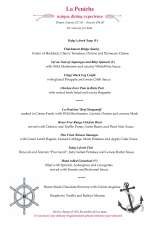 Menus & Prices, La Peniche, Dublin