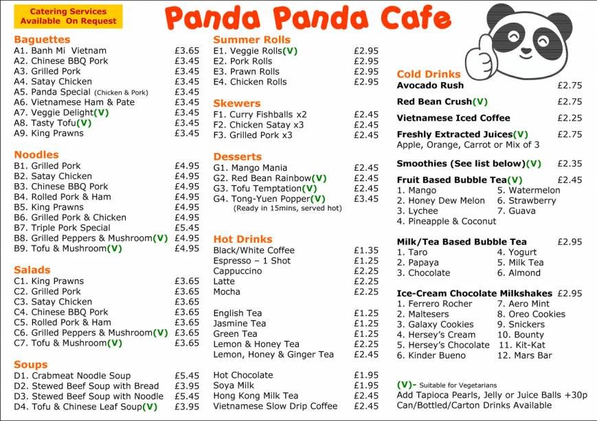  Pricelists of Panda Panda 8 Deptford Broadway - Photo 1 of 1