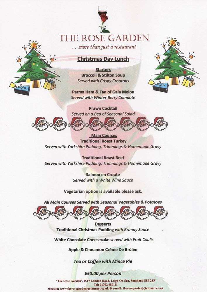  Pricelists of The Rose Garden Restaurant at the Harry Free House 1517 London Road, Leigh-on-sea  - Photo 7 of 9