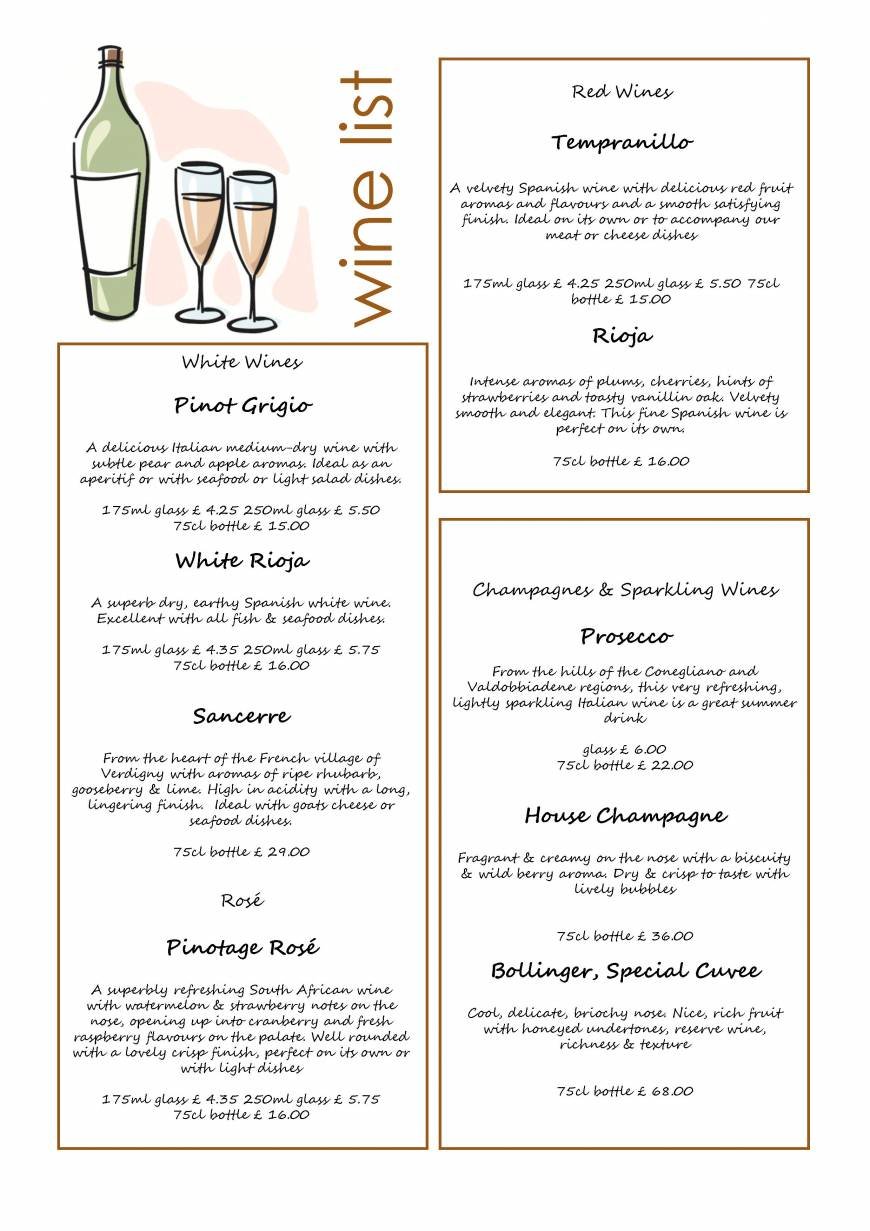  Pricelists of The Harbour Garden Cafe South Quay - Photo 2 of 2