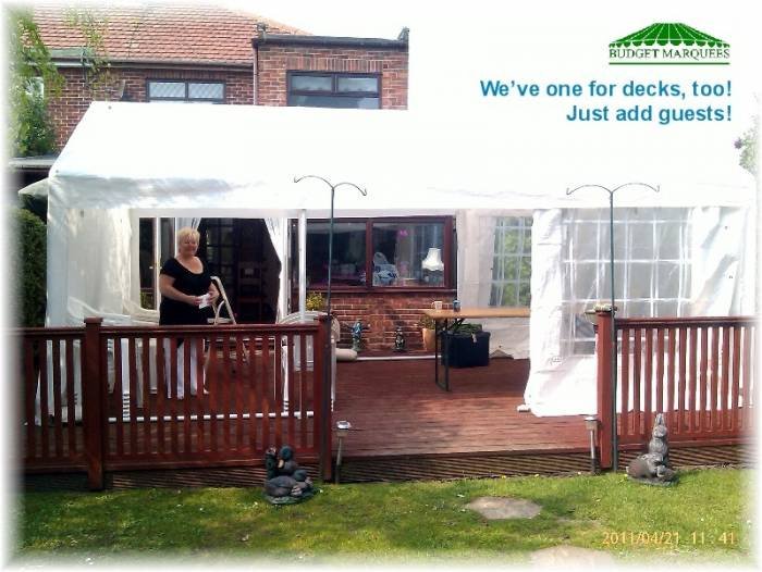 On your decking! Local Hire service (Party-Tents) of BUDGET MARQUEES 18 Cliff Hill, Gorleston - Photo 35 of 35