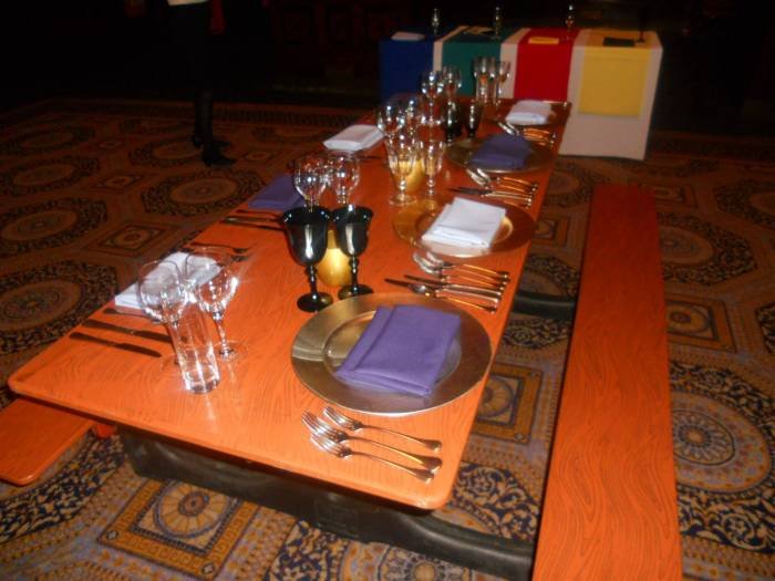FoldTable, laid up for  a special occasion Event Supplies of BUDGET MARQUEES 18 Cliff Hill, Gorleston - Photo 2 of 12