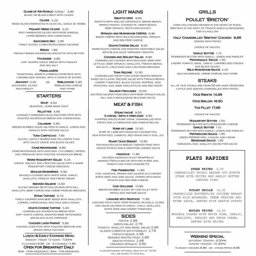  Pricelists of CÃ”TE - Cambridge 21-24 Bridge Street - Photo 2 of 2